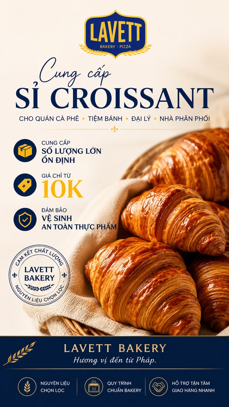 HÀNH TRÌNH CỦA MỘT CHIẾC CROISSANT TẠI LAVETT