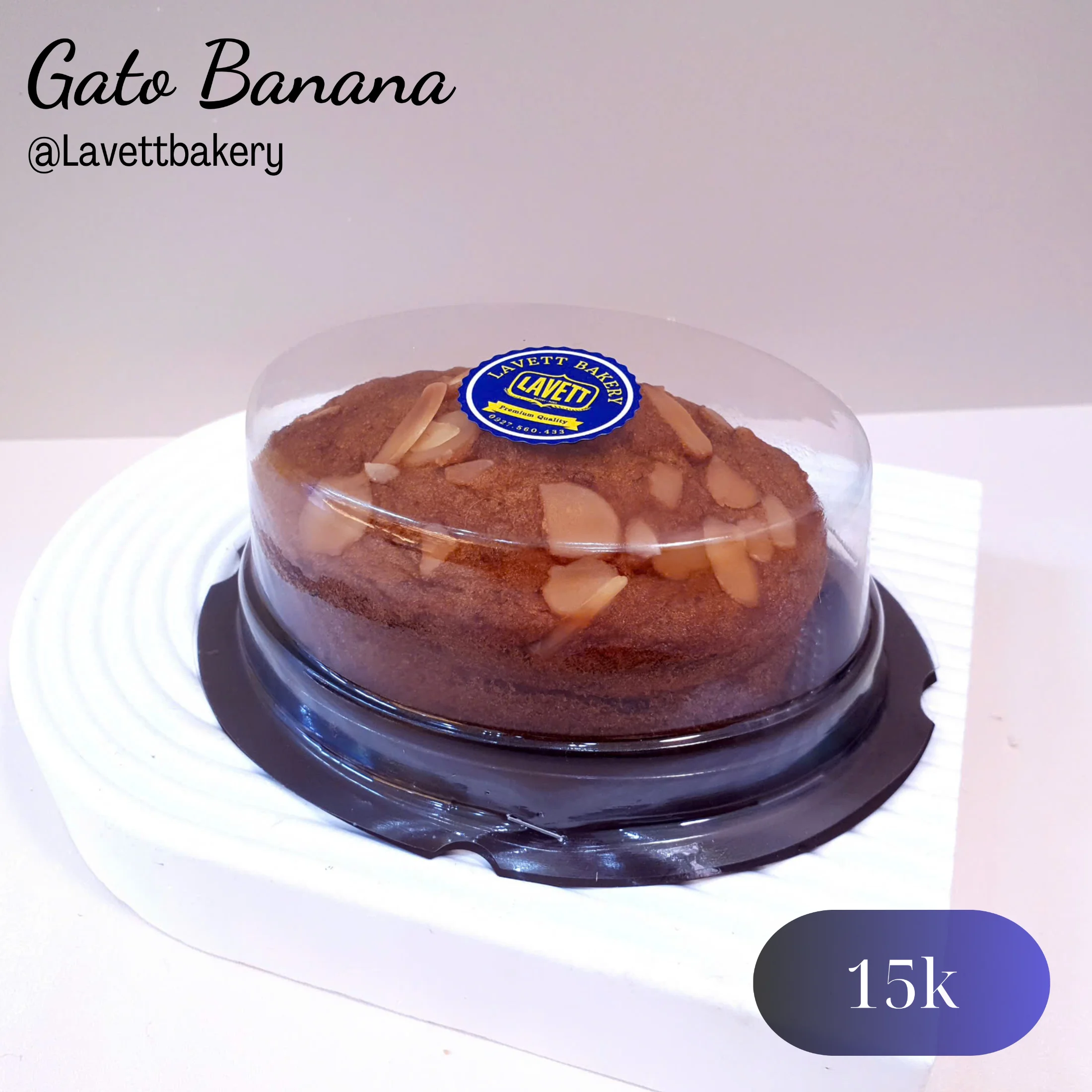 Gato banana chocolate